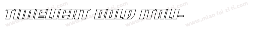 timelight bold itali字体转换